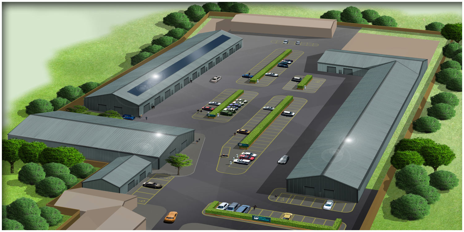 Aeriel view of a property site