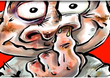 Gruesome book Illustrations