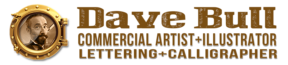dave bull commercial artist, illustrator and calligrapher