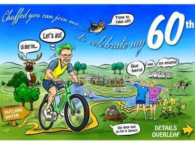 60th Birthday Invitation Card