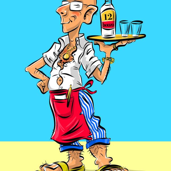 Greek waiter - Beeky